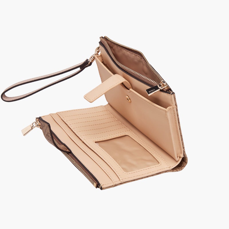 GUESS Logo Print Wallet with Wrist Strap for Women - Image 5